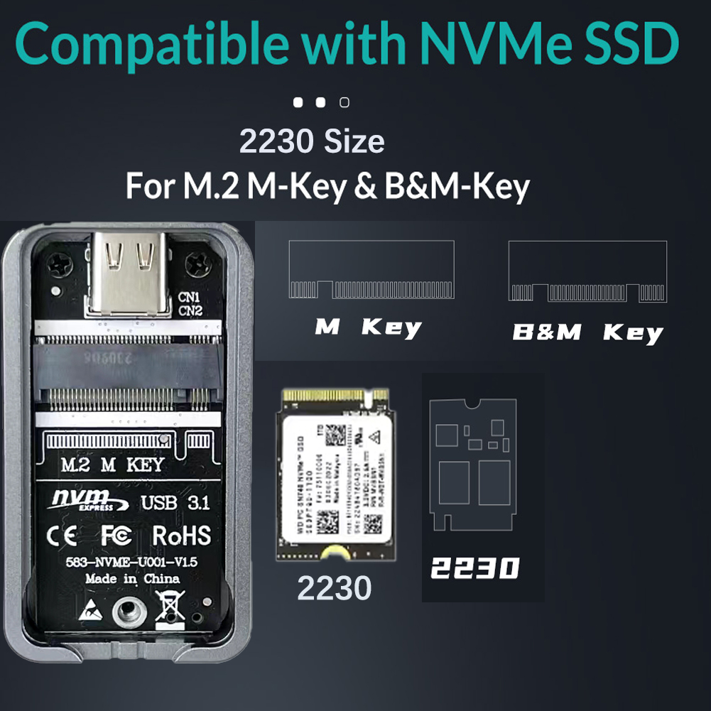 2230 2242 M.2 NVMe حافظة NVMe  - مراجعة M2 2230 Ssd 2Tb Pcie 4.0 وسعره