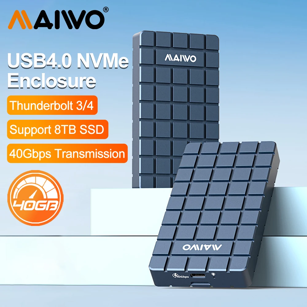 علبة MAIWO USB 4.0 بسرعة 40 جي - مراجعة 8Tb M2 Nvme Ssd وسعره