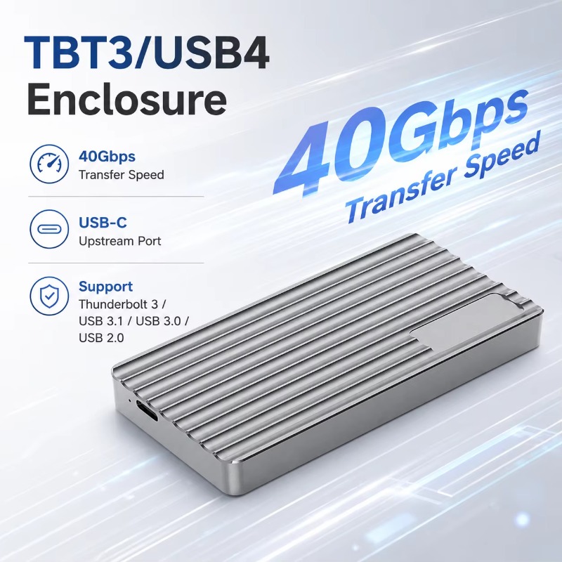 علبة خارجية محمولة لـ M.2 NVMe - مراجعة Usb4 40Gbps External Ssd 8Tb وسعره